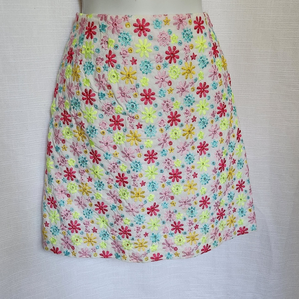 Lilly Pulitzer sz 6 Starlet Eyelet Floral Skirt